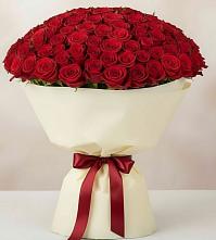 Букет 101 Красная роза Милано #REPLACE_PRED# Тазовском