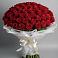 Букет 101 Красная роза Блэк Мэджик в Тазовском
