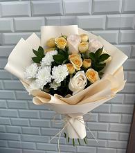 Букет цветов из:  Розы и Хризантемы в Тазовском