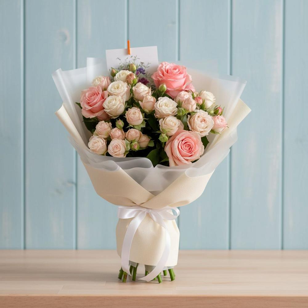 Букет цветов из: Розы в Тазовском