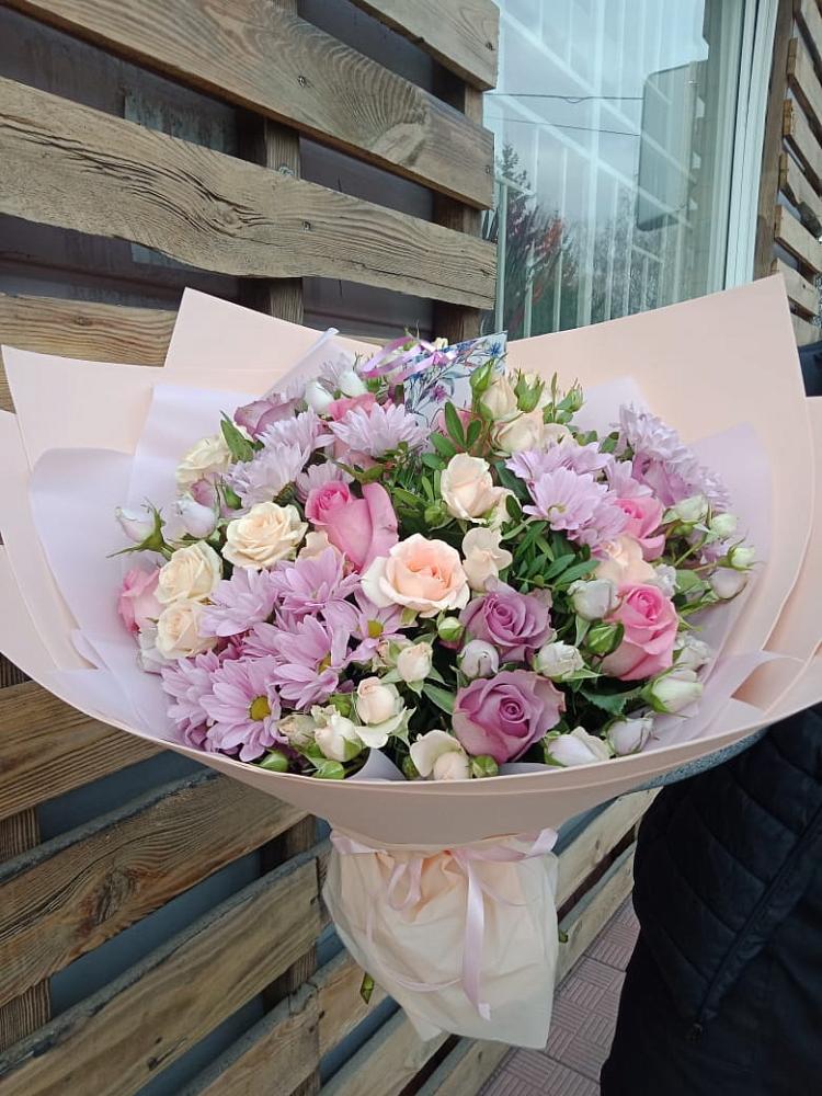 Букет цветов из: Розы и Хризантемы в Тазовском