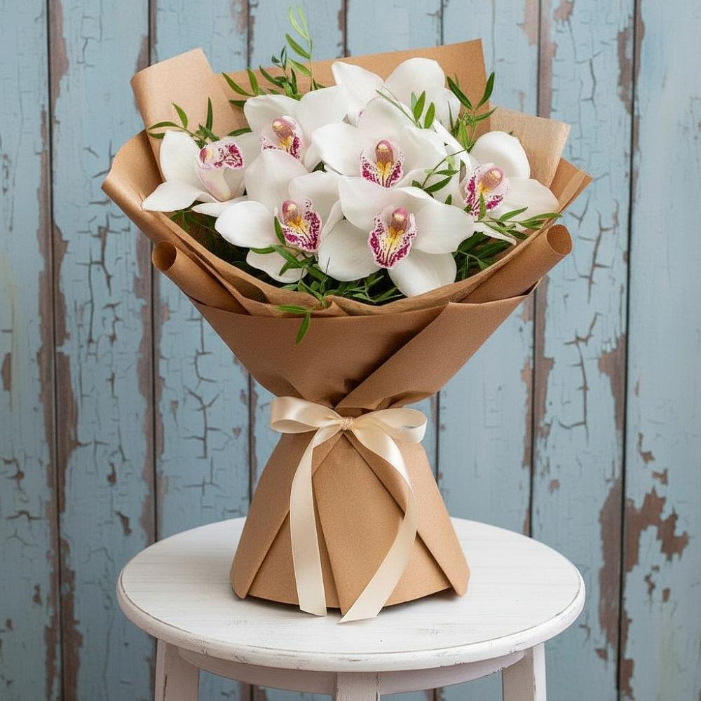 Букет цветов из: Орхидеи и Розы в Тазовском