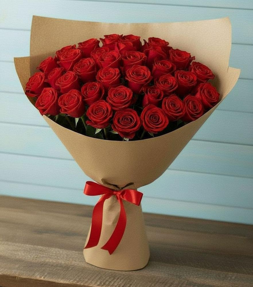 Букет Красные розы Милано в Тазовском