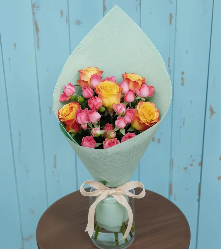 Букет цветов из: Розы в Тазовском