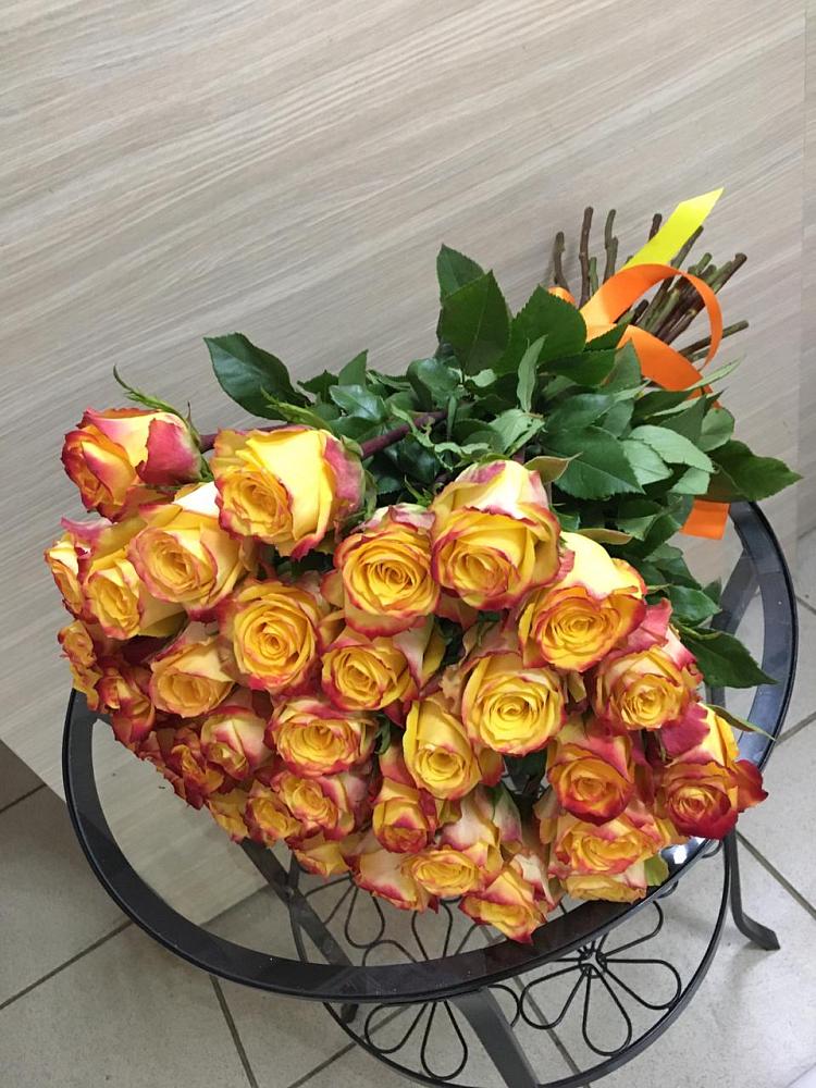 Букет Желтые розы в Тазовском