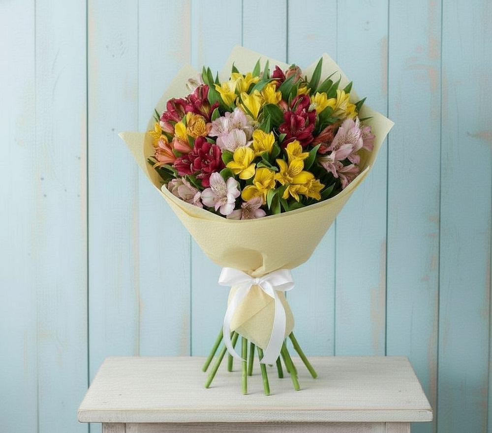 Букет цветов из: Альстромерии в Тазовском